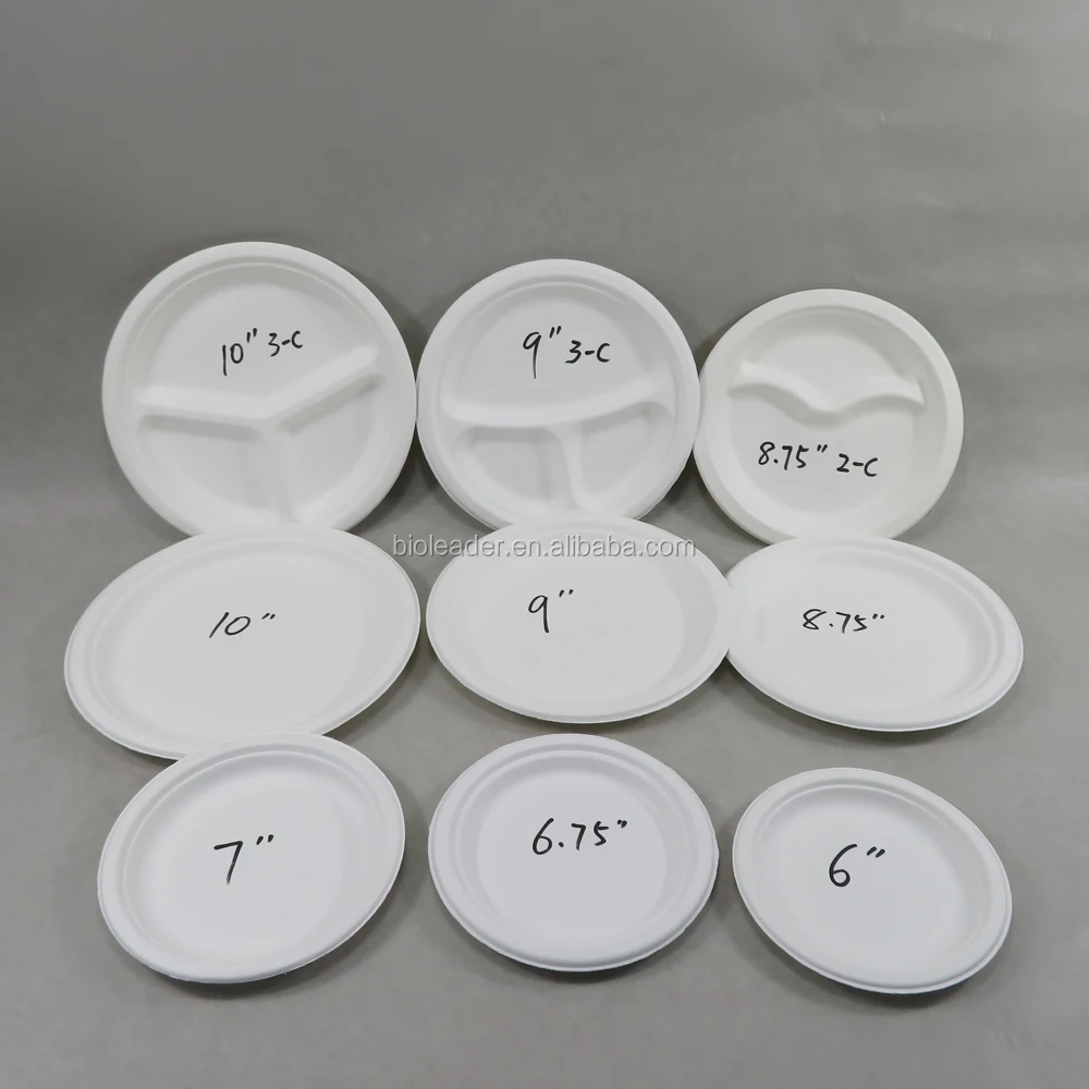 

Compostable Biodegradable Wholesale Bagasse Paper Dinner Plates Low Prices