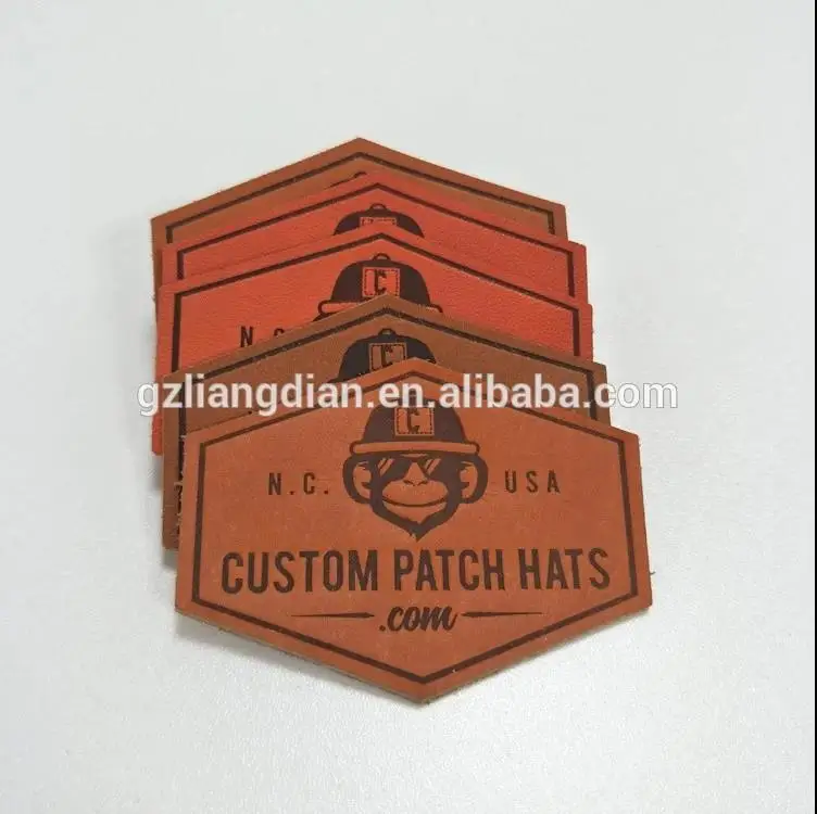 Manufacturer Custom Leather Patch Logo Logo Embossed Leather Patches