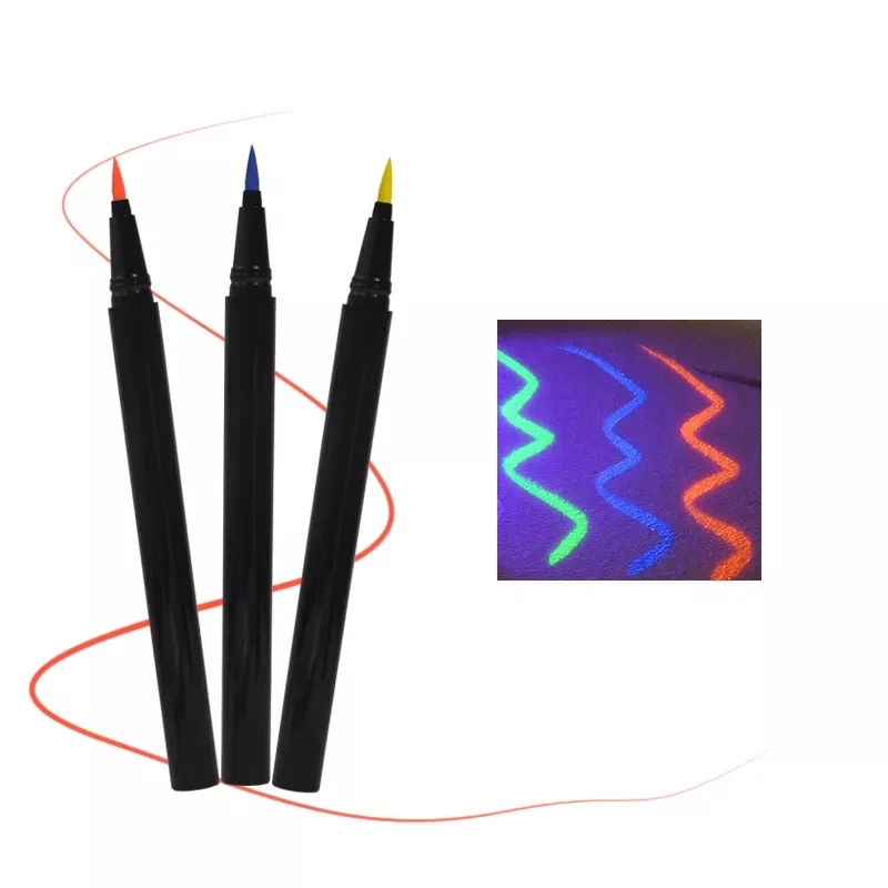 

Custom No Logo Blue Colored Pink Neon Eye Liner Pen Waterproof Liquid Eyeliner