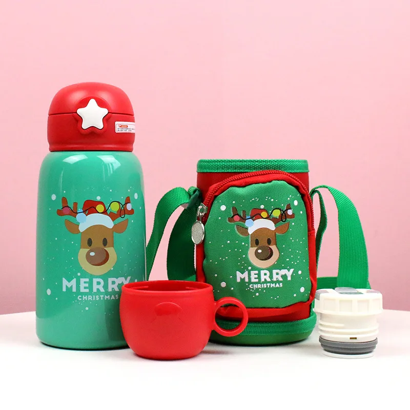 

Mikenda 304 stainless steel vacuum water bottle insulated thermal Thermos Christmas water bottle for kids, 1 color