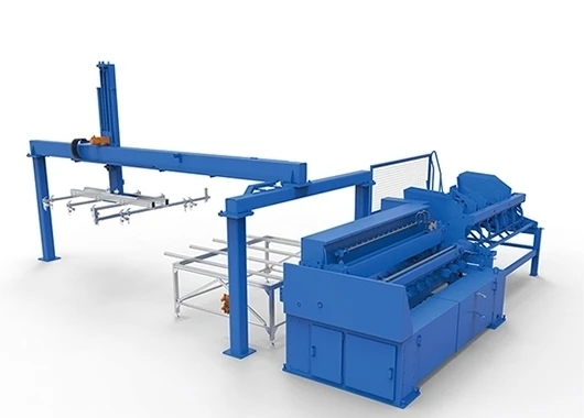 Double wire fence welding machine
