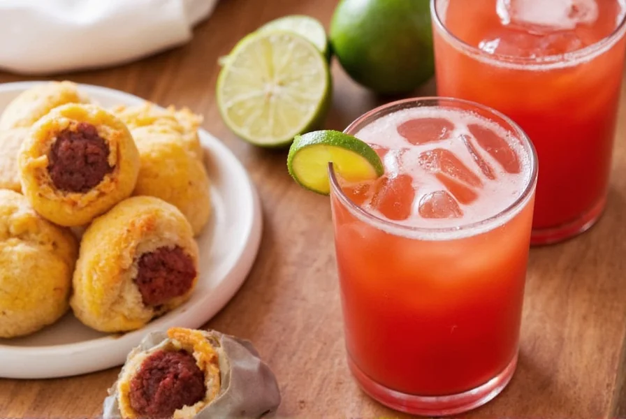 Chamoyada drink in colorful glass