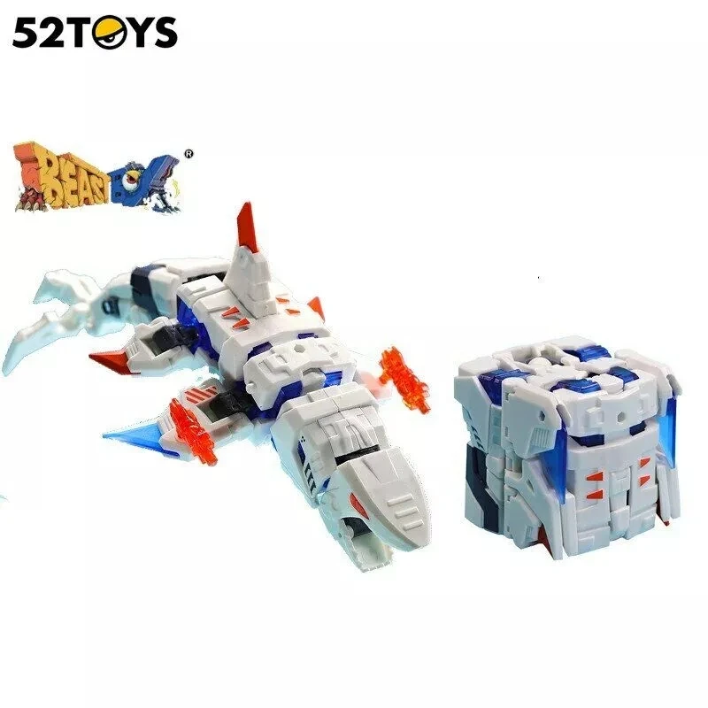 

In Stock 52TOYS Transformation Toy BB-17GW Beast Box Series GREAT White Shark Mecha Model Deformation Action Figure Kids Gift