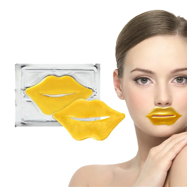 

AH Organic Sleeping Plumping Jelly 24k Gold Hydrogel Gel Patch Sheets Care Korean Collagen Lip Mask