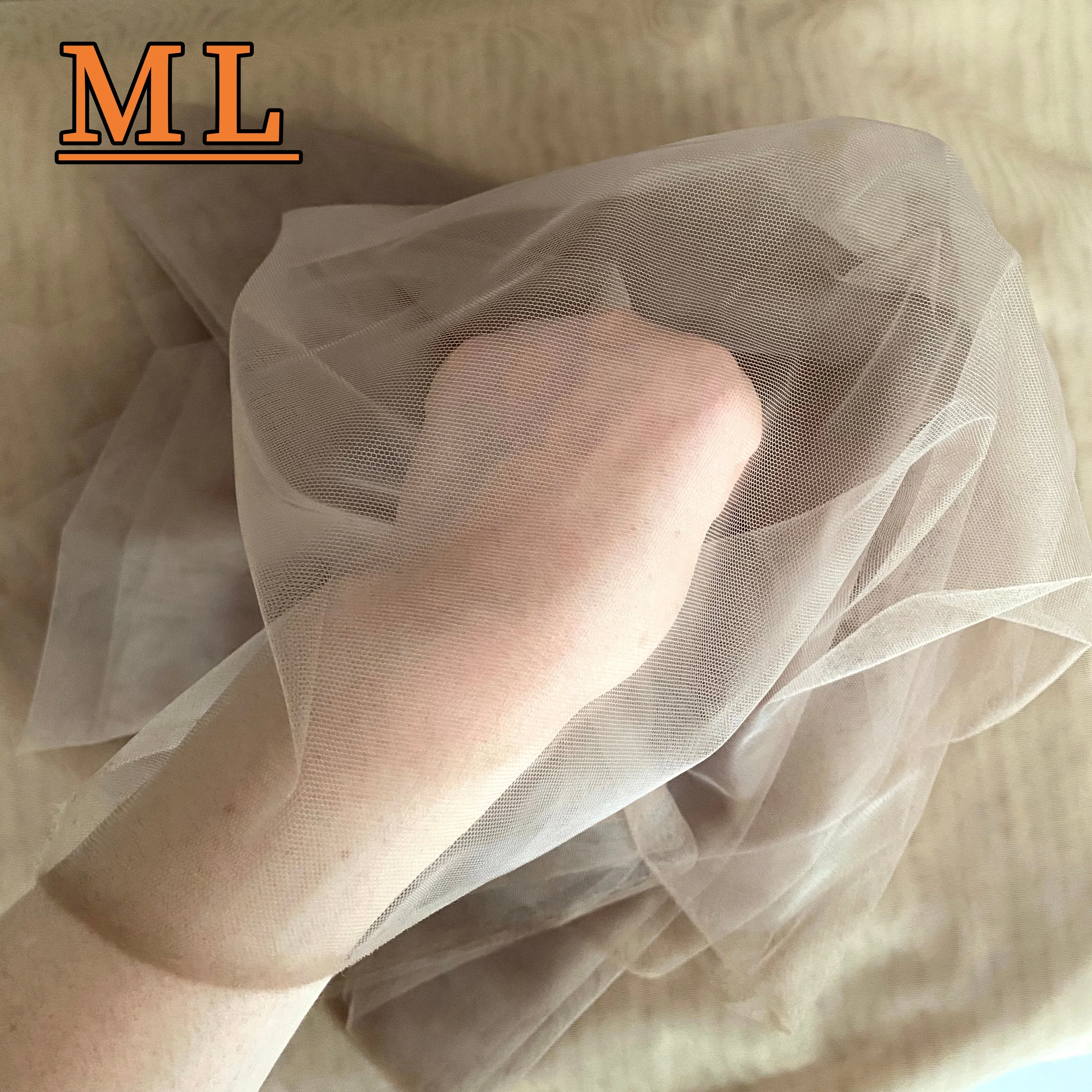 2026 4# Color HD Film Lace Korea Lace Net Fabric for Making Wigs Dark Color