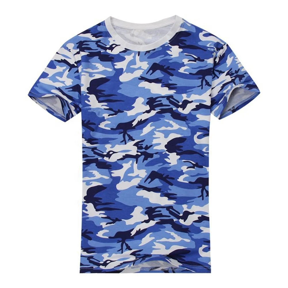 Navy Camouflage T Shirt Dry Fit 100polyester Blue Camo Military T Shirt ...