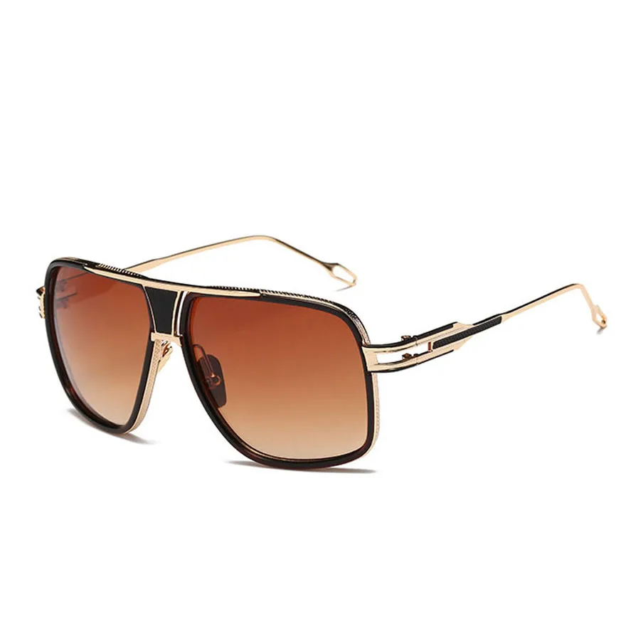 

New Style 2021 Sunglasses Men Brand Designer Sun Glasses Driving oversized Square Sunglasses Fashion Steampunk Retro Sun Glasses