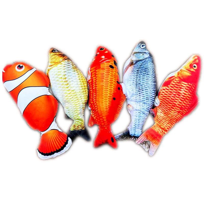 

USB Rechargeable Flippity Fish Toy Cat Flapping Dancing Fishes Interactive Toys Pet Training Supplies