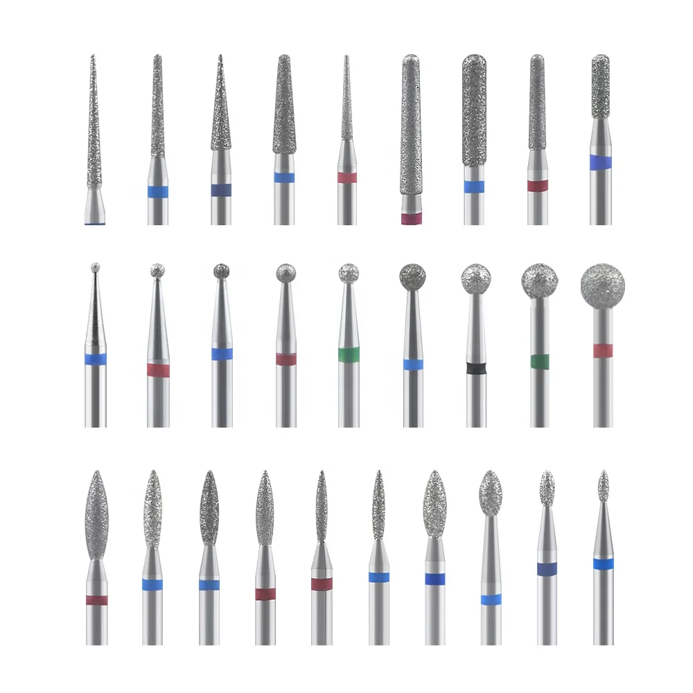 

29 Types Diamond Ceramic Nail Drill Milling Cutter for Manicure Rotary Bits Cuticle Clean Accessories