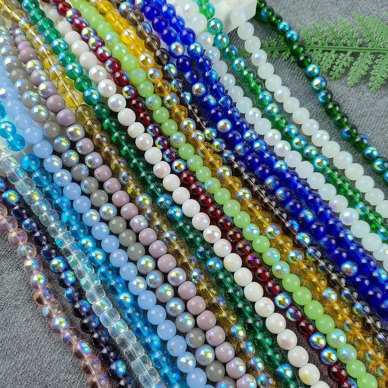 

Electroplated Color Crystal Glass beads for DIY jewelry making Bracelet Necklace Making Wholesale, Multicolor