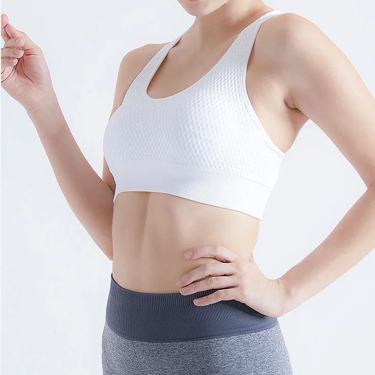 

2021 New Sports Underwear Yoga Fitness Running Gathering Fast Drying No Steel Ring Honeycomb Hockproof Bra, 5 colors