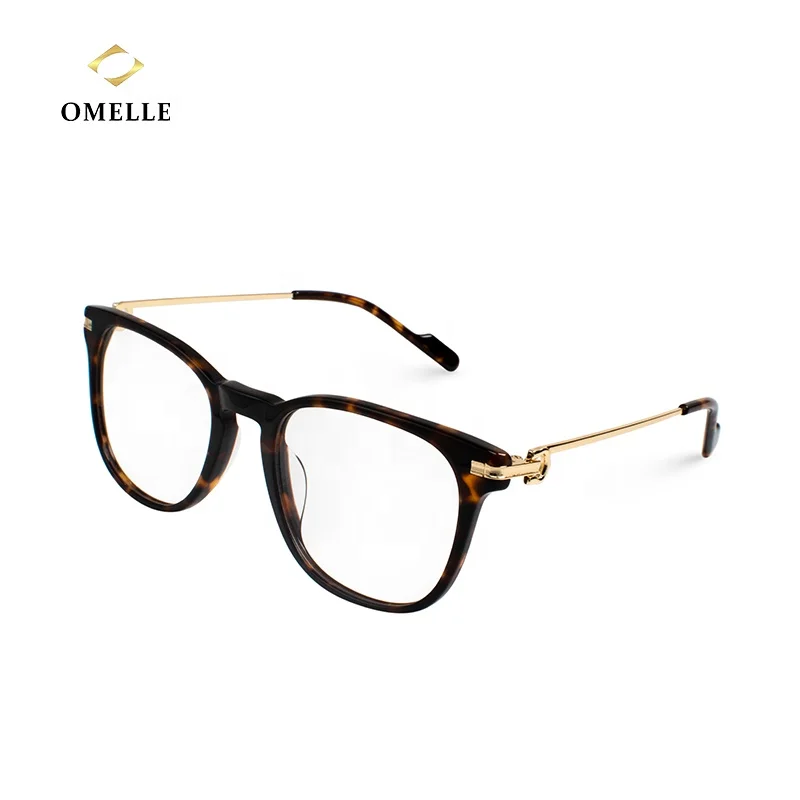 

OMELLE Vintage Acetate Fashion Clear Computer Glasses Frame Eyeglasses Optical Eyewear