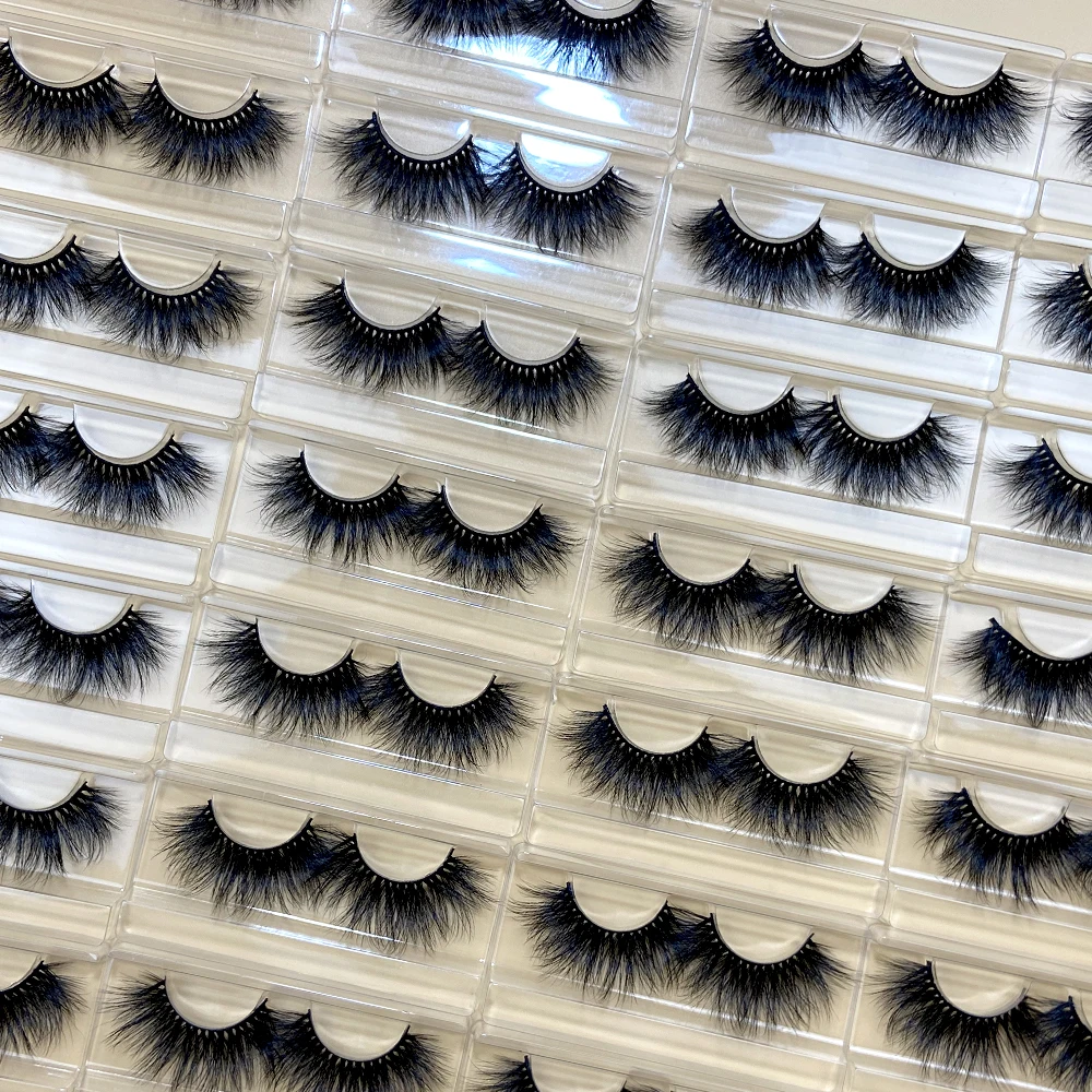 

Best 3d mink eyelashes own brand eyelashes 5d vendors mink eyelashes with box packing custom, Black color