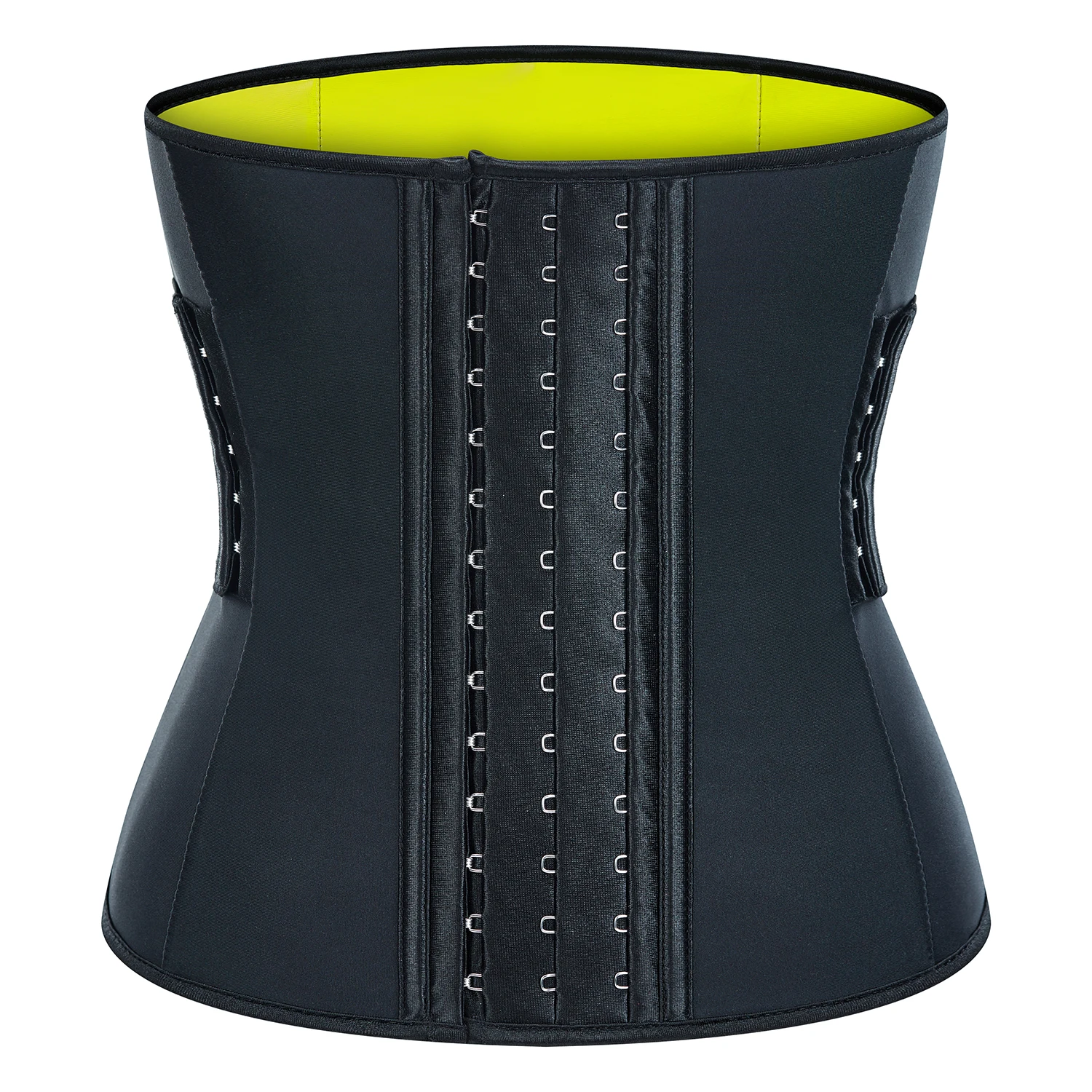 

13Steel bones Waist trainer 30cm Postpartum cinta modeladora tummy trimmer latex with wholesale price, Black