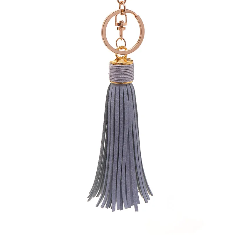 

Factory main product fashion long tassels key chain car keyring keychain bag hanging tassel keychain