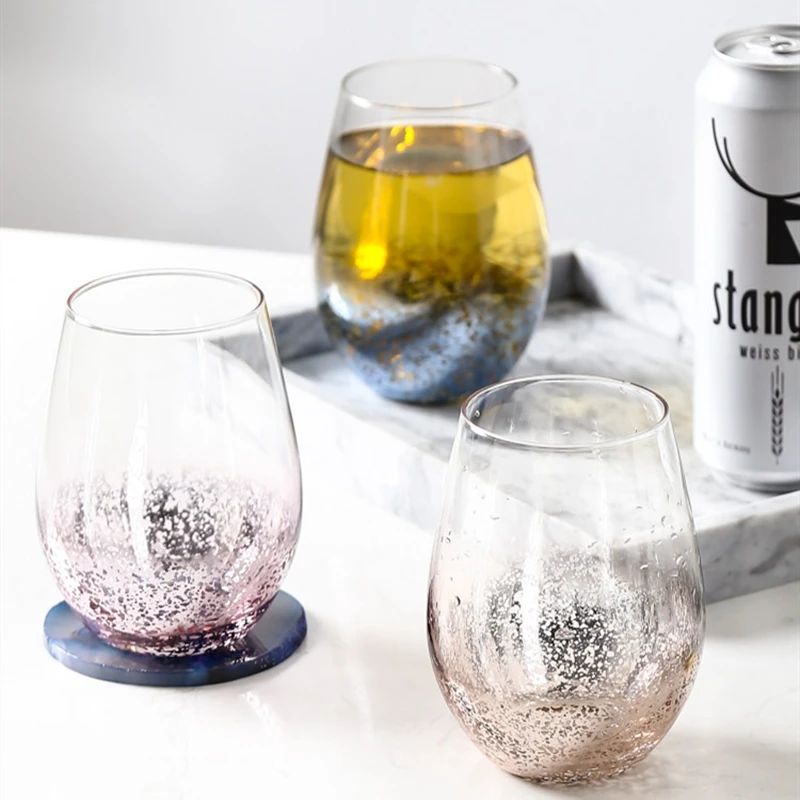 

Hot Selling Water Glass Home Juice Cup Cmoothie Cup Beverage Cup Beer Mug Handmade Nordic Starry Glass