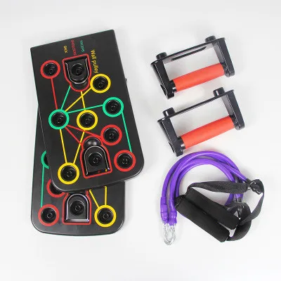 

Push Up Rack Board with Pull Rope Men Women Comprehensive Fitness Exercise Push-up Stands Body Building Training Home Equipment, Picture