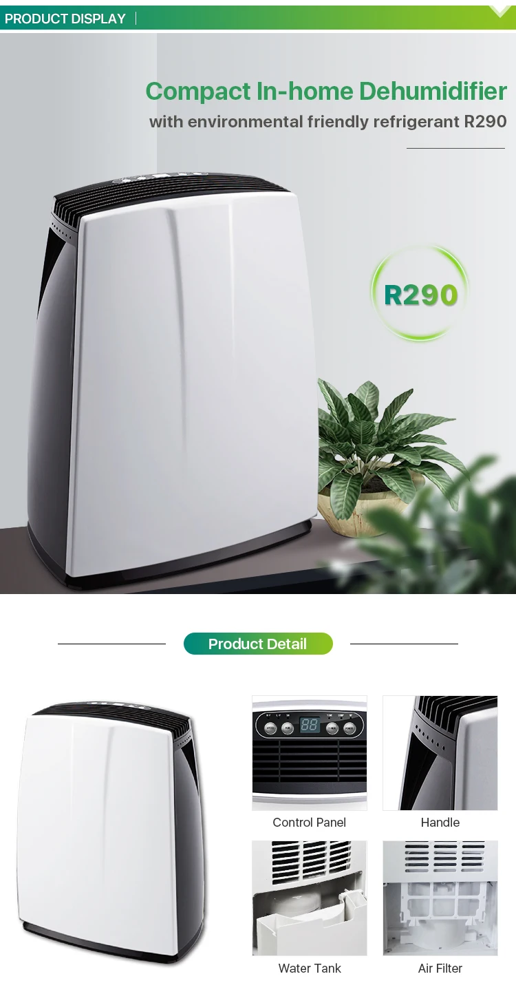 Air Dehumidifier Power Home Use 20l R290 Light Weight Portable Dehumidifier Buy Dehumidifier