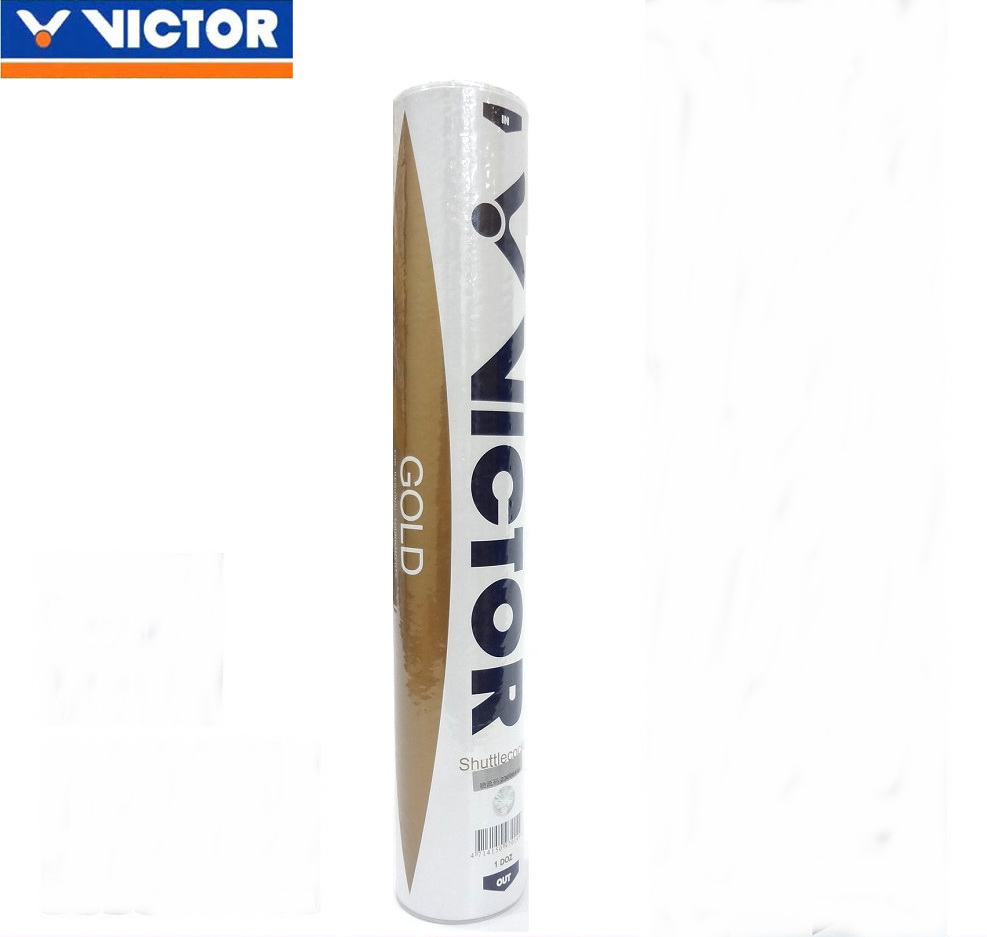 

Victor GOLD Duck Feather Badminton Shuttlecock, White