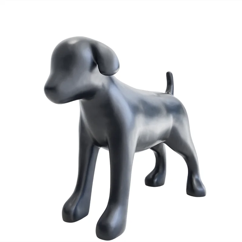 

New Design Hot Sale Fiberglass Statue Display Model Dog Mannequin For Sale, Black/white/pink&white