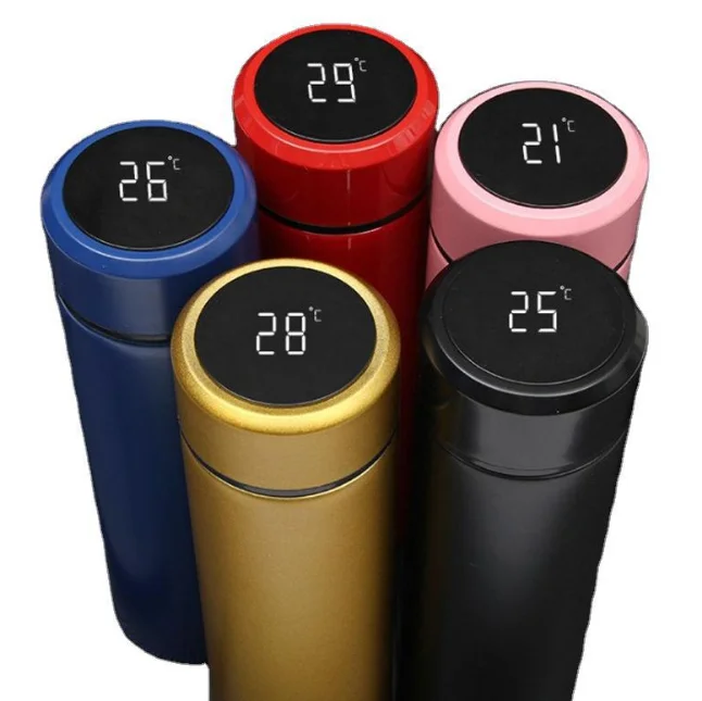 

2020 New Smart Stainless Steel Rechargeable Vacuum Insulated Water Bottle with Temperature Display and Reminder