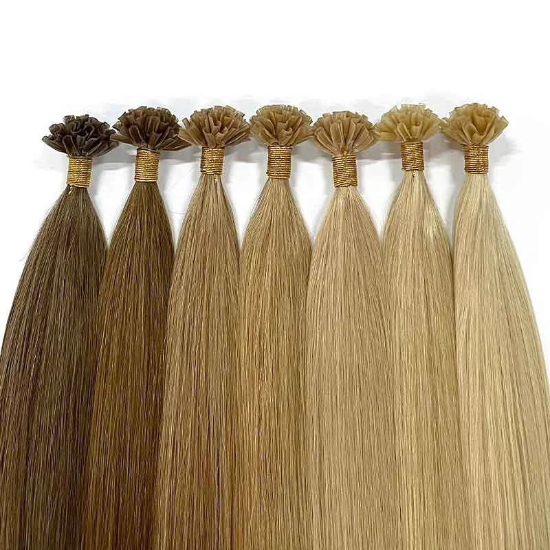 

Top Quality Natural Remy Hair Extensions Pre Bonded U Tip Nail Keratin Straight 100 remy Human Hair Extension