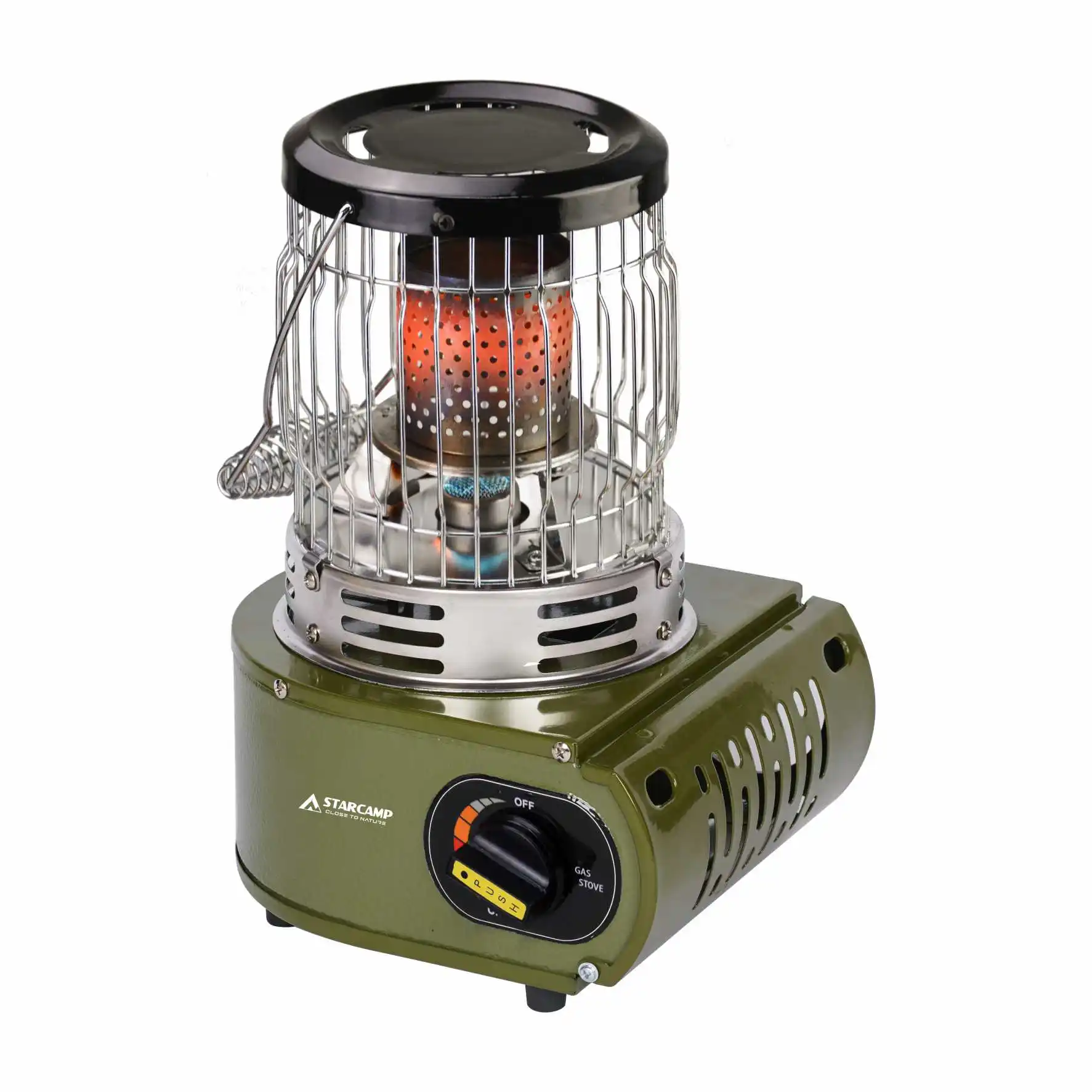 STARCAMP Outdoor Portable Camping Butane Gas Heater and Stove 2 in 1
