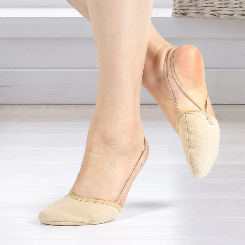 Rhythmic Gymnastic Toe Shoes Microfiber Lyrical Half Toe Shoes Model 147 Same Size as SASAKI
