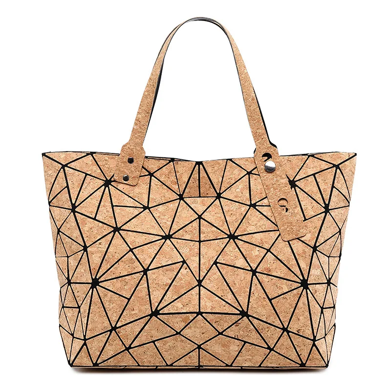 

Stylish geometric rhomboid large capacity environmentally friendly waterproof tote bag shoulder bag shopping bag, As show