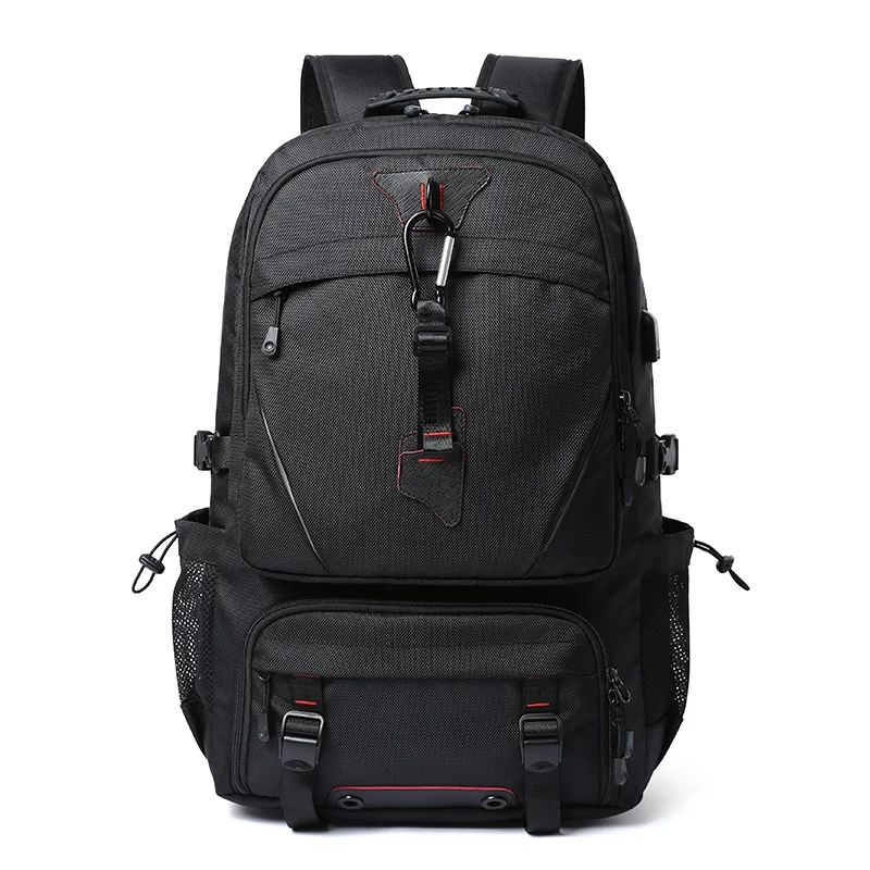 

Quality Oxford Waterproof Travel Backpacks Large Capacity Men Outdoor Sport School Bag Men Backpack, Black