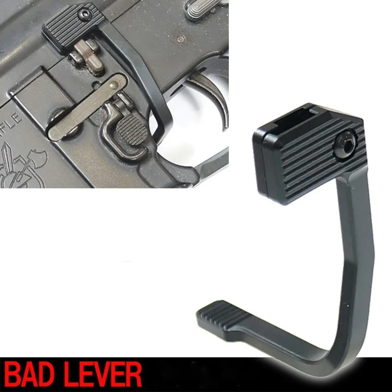 

Tactical Enhanced Bad Lever MAP Bolt Catch Extender Release Lever Ambidextrous Mount-On Side Plate 5.56/223, Black