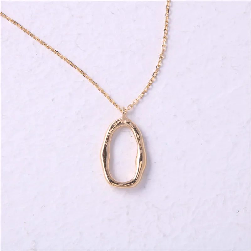 

Joolim Jewelry 18K Gold Plated Oval Pendant Choker Necklace Stainless Steel Jewelry Wholesale