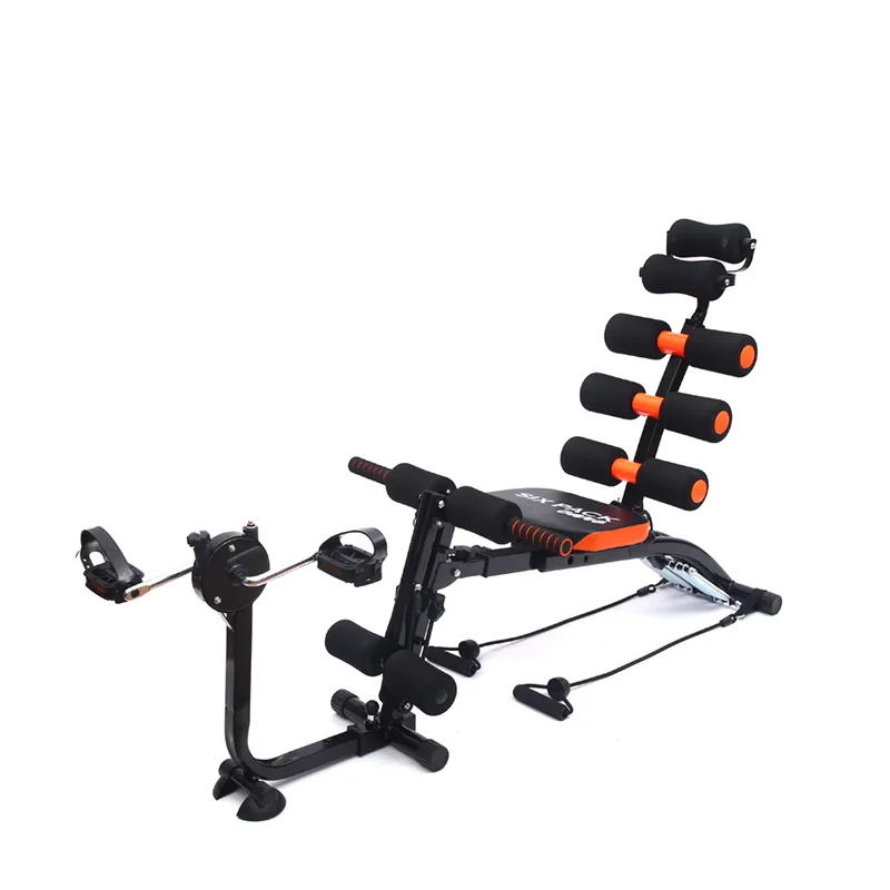 

Multi functional sit-up pedal adjustable dumbbell weight bench foldable with pull rope