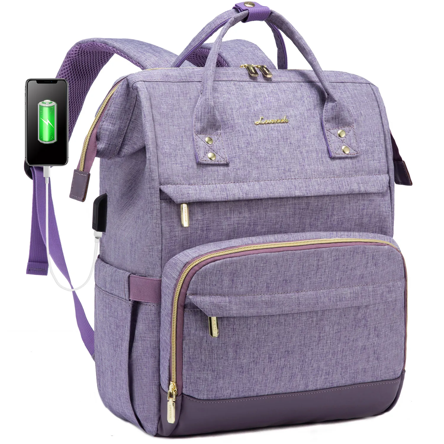 

LOVEVOOK custom logo multifunction waterproof office notebook school student business travel outdoor durable laptop backpack bag