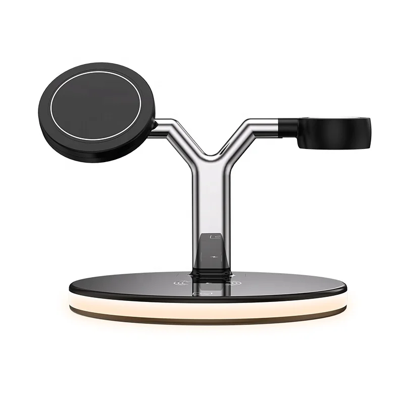 

Top selling products 2021 wireless charger 10w with sensitive sensor wireless charger lamp with switch wireless charger