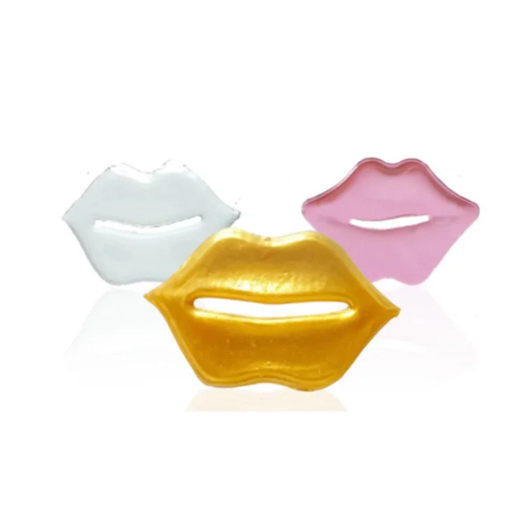 

Deep moisturizing anti wrinkle enhance lip color repair collagen gold lip mask, White/blue/pink/gold/black/red