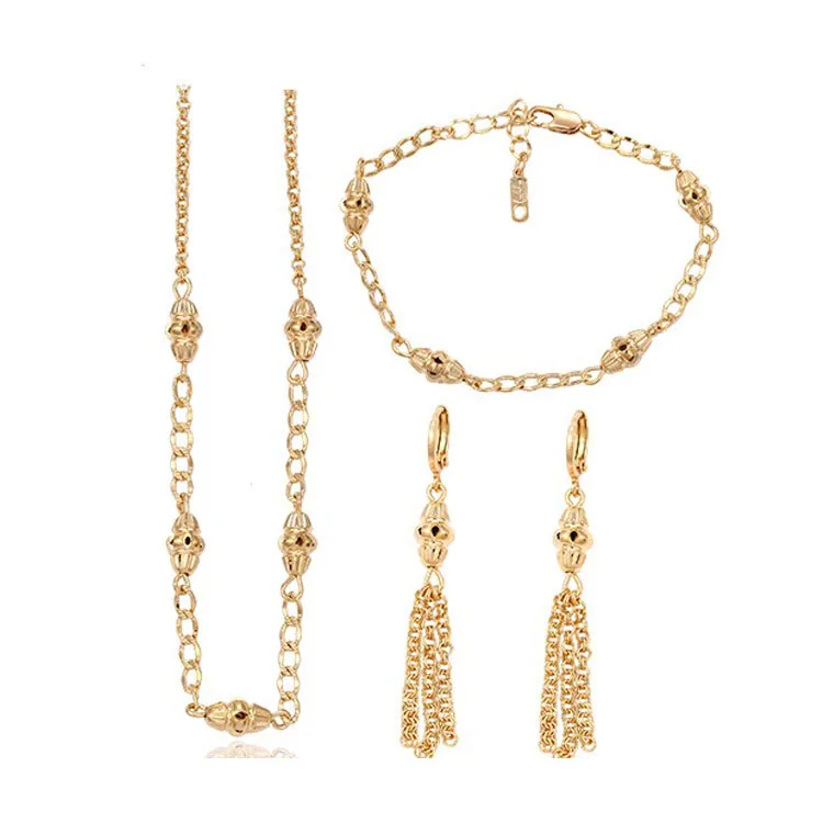 

63221- Xuping Italian style imitationa chain jewelry set for party