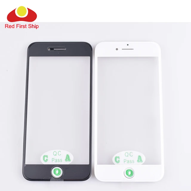 

For iphone 8 7 6S Plus Touch Screen Panel Front Outer Glass With Bezel Frame OCA For iphone 6 7 8 Glass With Hollow Glue