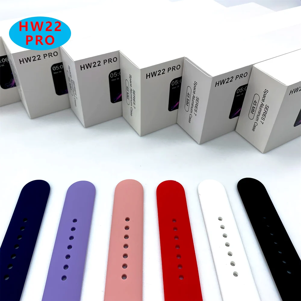 

2022 Hw22pro Smart Watch6 7 Bt Call Music Player Heart Rate Smartwatch Hw22 pro For Ios Android Phone, 5 colors
