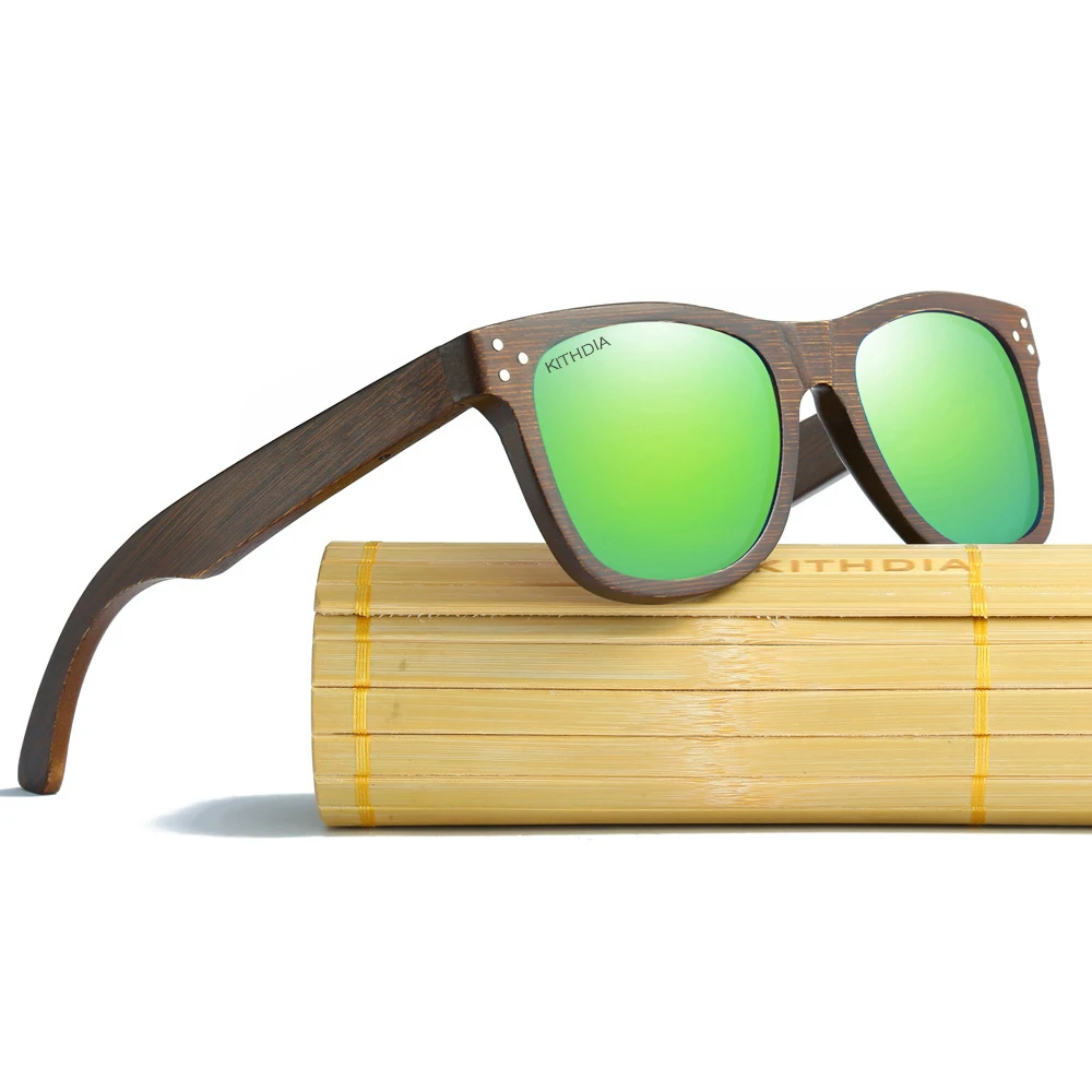 

Wholesale custom fashion TAC Polarized UV400 Bamboo wooden Sunglasses 2020, Custom colors