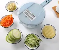 

Slicer Vegetable Slicer Potato Peeler Carrot Onion Grater with Strainer Vegetable Cutter 8 in 1 Kitchen Accessories
