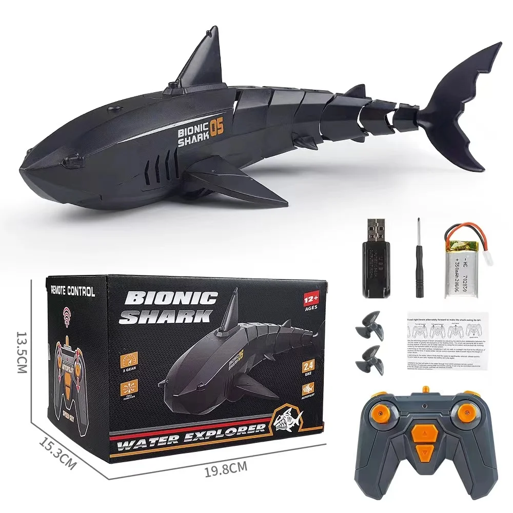 

2.4G Remote Control Water 1:18 Scale High Simulation RC Shark Electric Toy