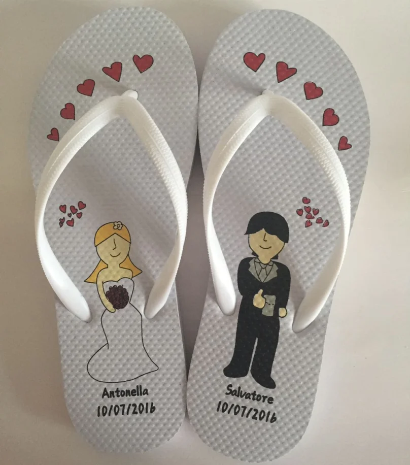 

cheap flip flops custom logo print, white custom wedding guest flip flops print, white custom made wedding flip flops for guests