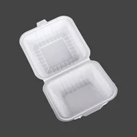 

Best Selling 500ml Eco-friendly Biodegradable Cornstarch Clamshell Food Box /Burger Box take-away food container