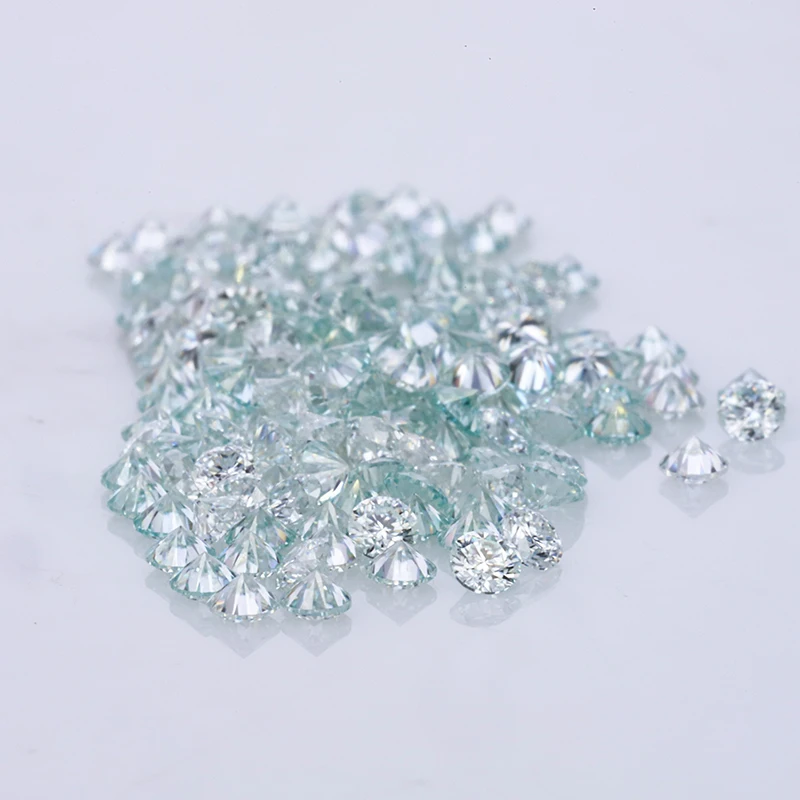 

starsgem cheapest price bluish color bottom see light blue round starsgem moissanit