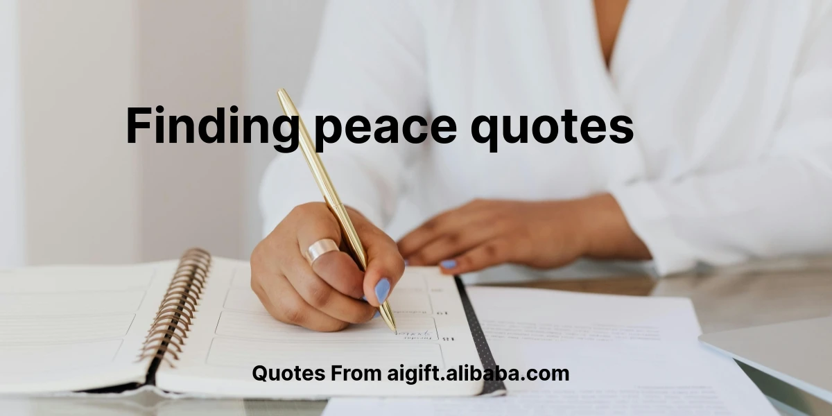 finding peace quotes