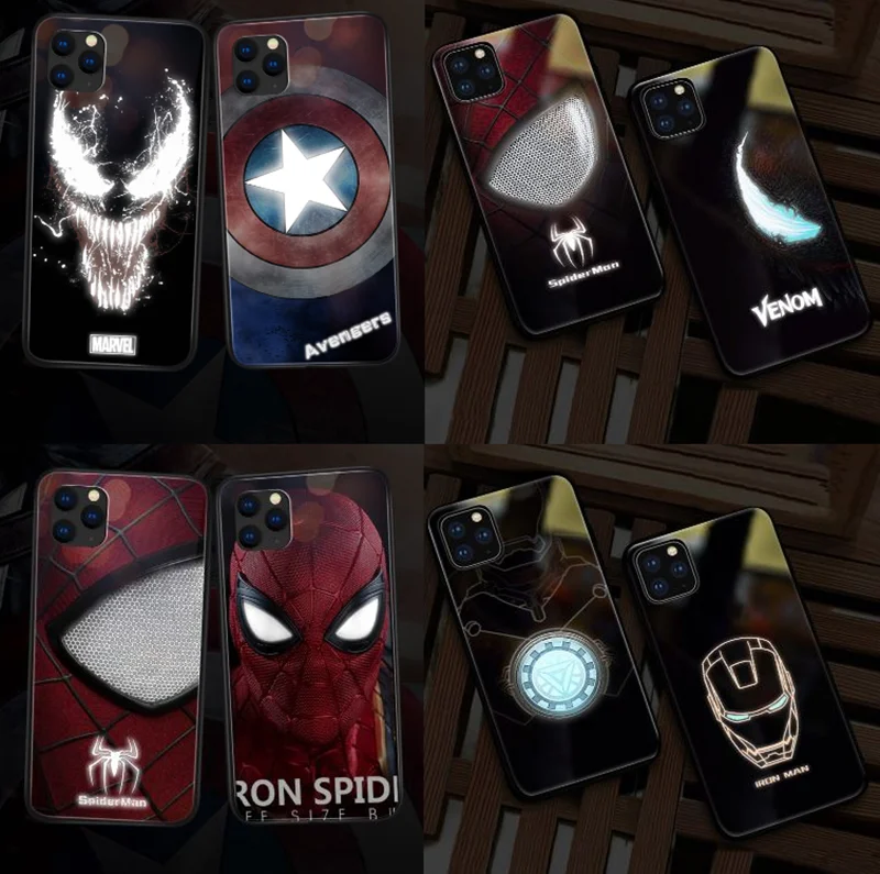 2020 Newest for iPhone 11 LED night light up custom image with good packing be inspected assurance Anti-knock Mobile phone case