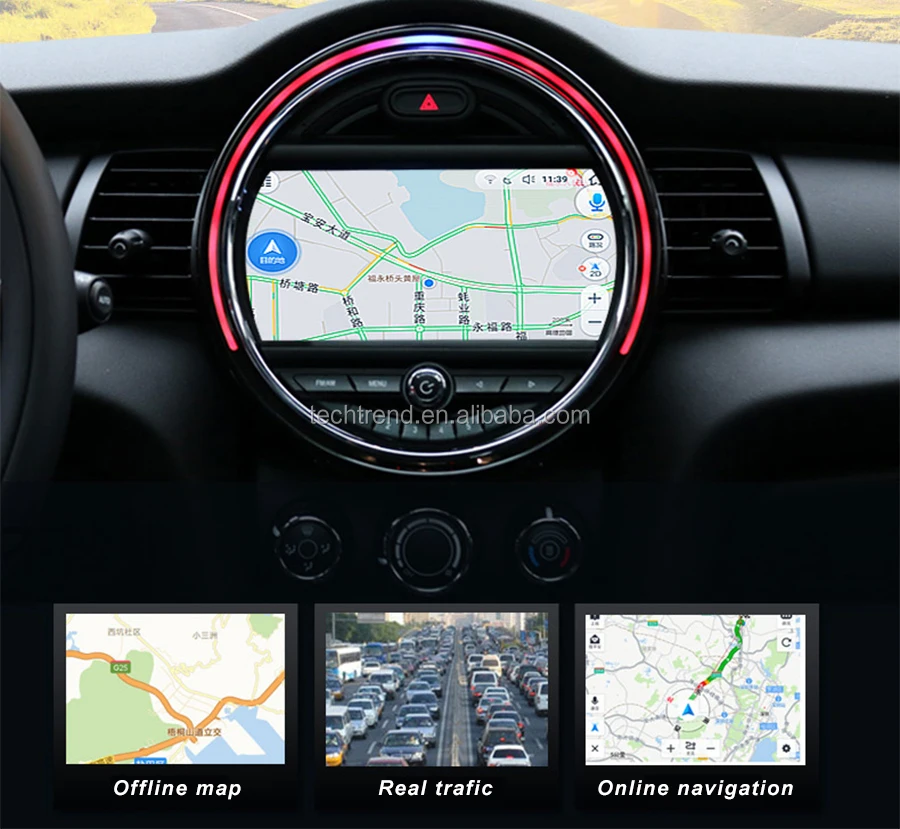 Mini Cooper F55 F56 Gps Stereo Navigation Car Radio Retrofit Carplay