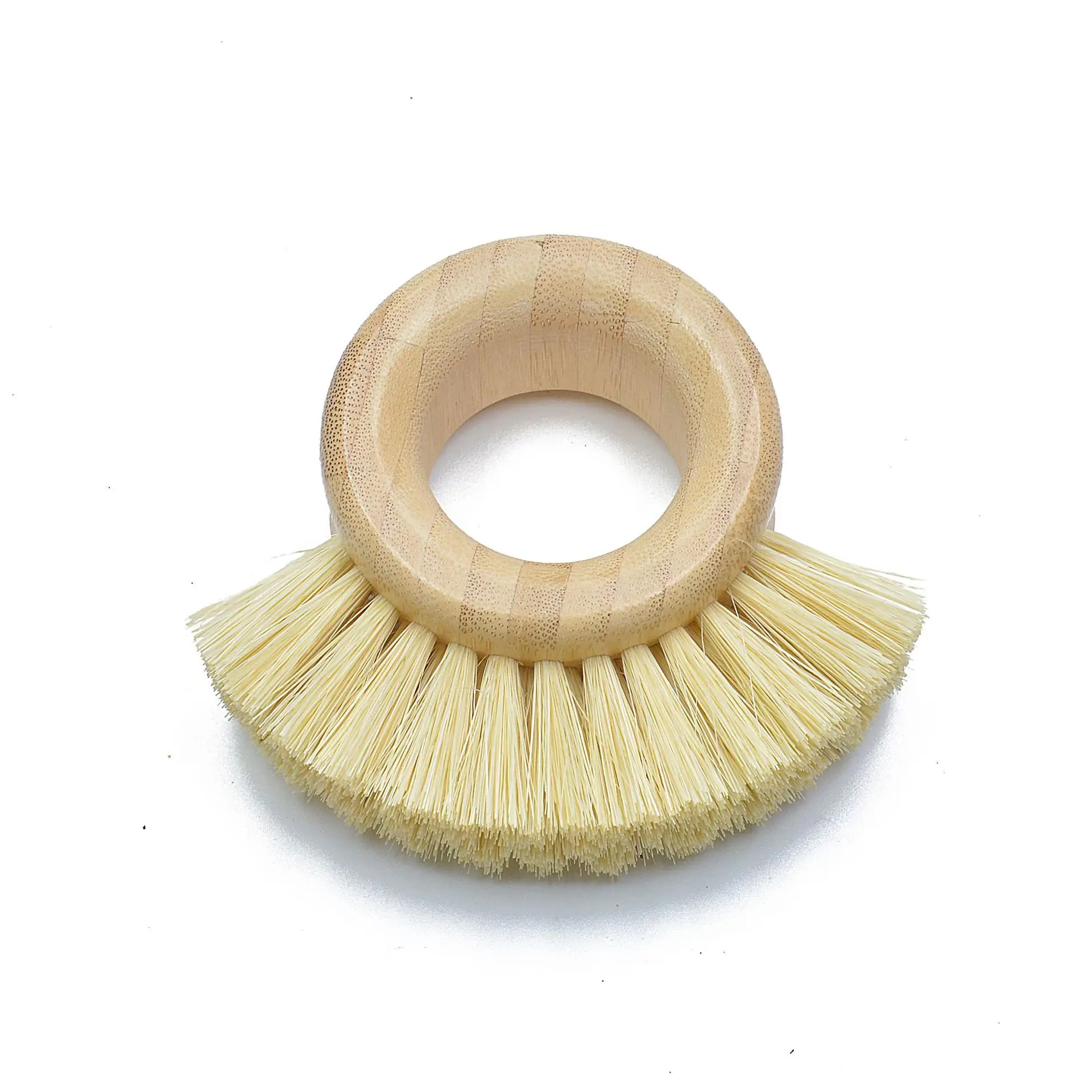 

All Nature Zero Waste Natural Bamboo Wooden Cleaning Scrubber Brush Reusable Bamboo Wood Sisal Dish Cleaning Kitchen