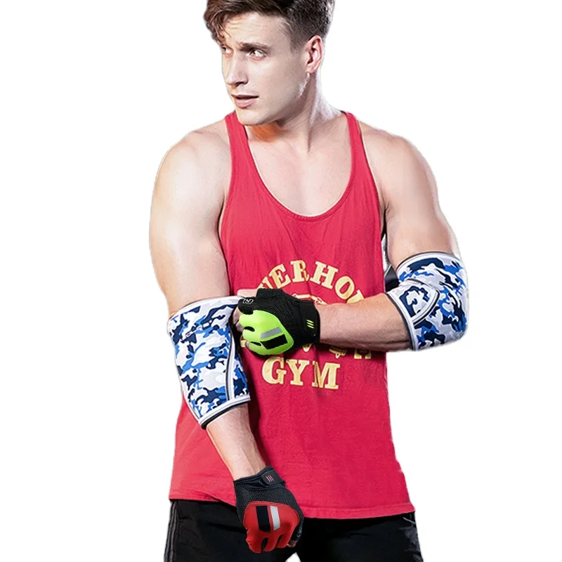 

GSG Fashion Half Finger Mens Cycling Gloves Sports Gym Training Hunting Fingerless Gloves For Men, Red/yellow